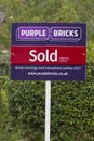 Purple Bricks - UK online estate agent sign